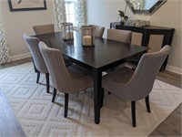 8PC DINING TABLE & CHAIRS