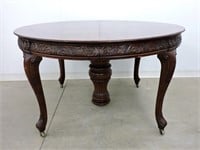 Antique Round Pedestal Dining Table