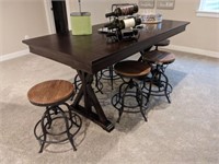 7PC COUNTER HEIGHT DINING TABLE & STOOLS
