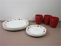Corelle, Red Floral Pattern