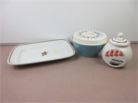 Serving Platter and Canisters
