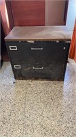 Debilitated metal filing  cabinet