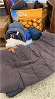 Pallet of 17 sleeping bags various conditions