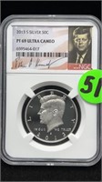 2013S SILVER 50CENT PF 69 ULTRA CAMEO