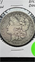 1881 MORGAN SILVER DOLLAR