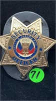 AUTHENTIC SECURITY OFFICER BADGE