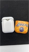 AIRPODS W/ LAKERS CASE-WORKING GREAT-