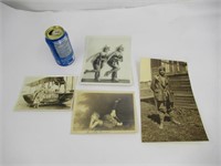 4 photos originales historiques (début 1900),
