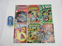 6 comics book vintage dont X-Men, Fantastic Four