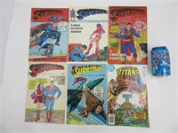 6 comics book vintage dont Superman + Titans