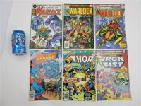 6 comics book vintage dont Warlock, Thor et +