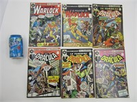 6 comics book vintage dont Warlock et Dracula