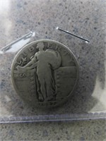 1927 Silver Standing Liberty Quarter 90% Silver