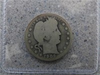 1906-D Silver Barber Quarter 90% Silver Nice Shape