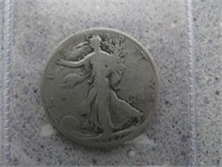 1927-S 90% Silver Walking Liberty Half Dollar