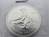 1oz .999 Fine Silver Round American Prospector