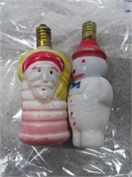 Pair of Vintage Christmas Bulbs