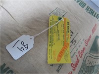 DeKalb Seed Corn Bag with Tags NOS