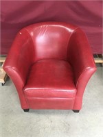 Beautiful Red Leather Chair