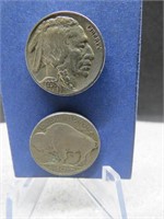 2 1936 Buffalo Nickle Earrings