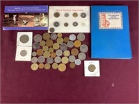 Large Variety And Quantity Of Foreign Coins