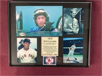 Ted Williams Signed And Framed 8 X 10 Photo With