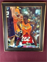 Kobe Bryant Signed And Framed 8 X 10 Photo With