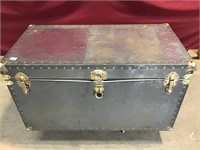 Large Metal And Wood Trunk
