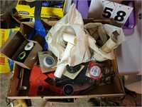 Box of Plumbing Items including pvc