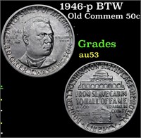 1946-p BTW Old Commem Half Dollar 50c Grades Selec
