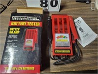 NOS 16 v/ 12 v 50 amp battery tester
