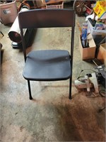 8 Folding Chairs Metal and Plastic