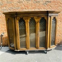 Antique Solid Wood Display Cabinet