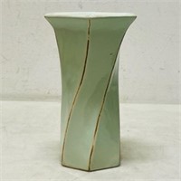 Antique Vase Mint Green.  7" tall x 4" wide
