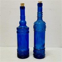 Vintage Cobalt Blue Bottles