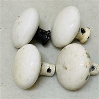 Antique Porcelain Knobs (White)