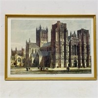 WELLS CATHEDRAL 1879 Print