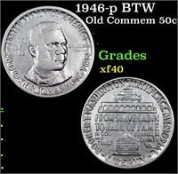 1946-p BTW Old Commem Half Dollar 50c Grades xf