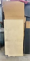 156+ PCS MDF/ Particle Type Boards 44”x22”x3/4”