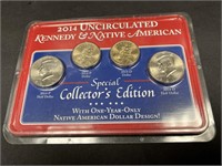 2014 UNCIRCULATED KENNEDY & NATIVE AMERICAN COINS