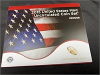 2015 UNITED STATES MINT CIRCULATED COINT SET