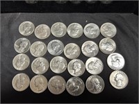 90% SILVER '62-'64 QUARTERS QTY.24