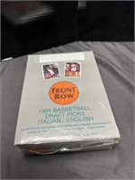 '91 FRONT ROW BASKETBALL- WAX BOX- 36 PACKS-