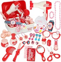 Pretend Makeup Sets for Girls, Role Play Toy Box
