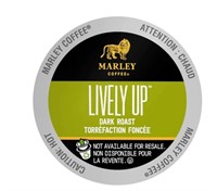 Marley Lively Up Dark Roast Coffee- 12 k-cup