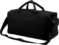 Sport Gym Bag with Shoes Compartment- black