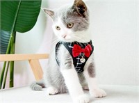 Cat or Dog harness with bow: Med