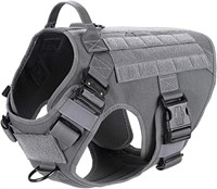 Tactical Dog Harness,2X Metal Buckle,Working Dog