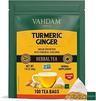 Vahdam India Turmeric Ginger Herbal Tea
