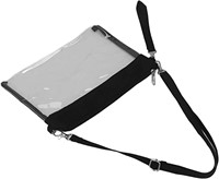 Clear Shoulder Bag, Zipped Design 2 Pack